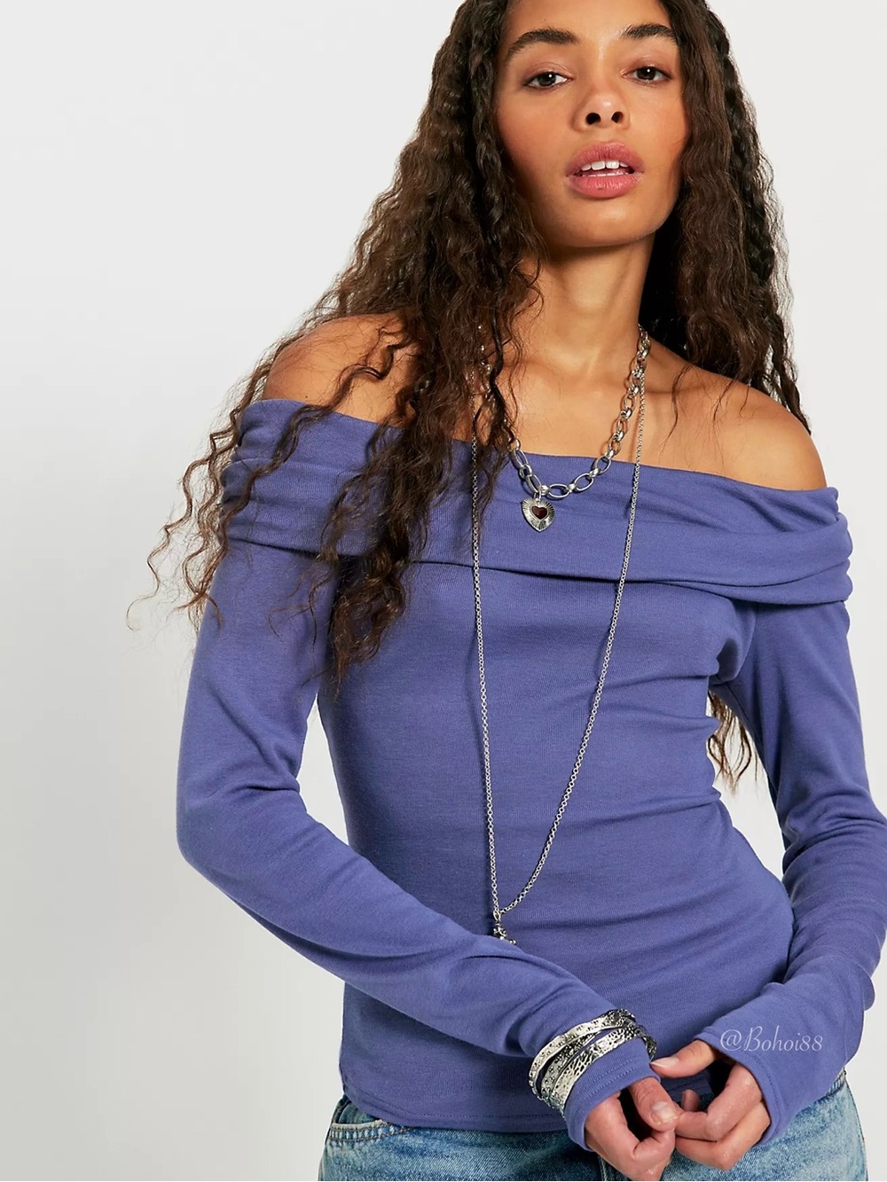 NWT Free People Robbie Off The Shoulder Top